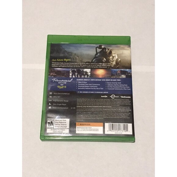Xbox One Fallout 76 Tricentennial (Mint) - Picture 2 of 5
